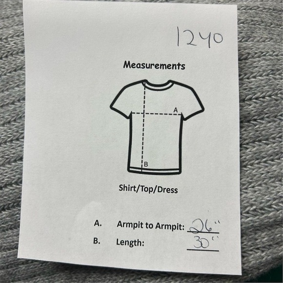 Elizabeth and James Women's Gray Ribbed Turtleneck Sweater Size M - Picture 7 of 7